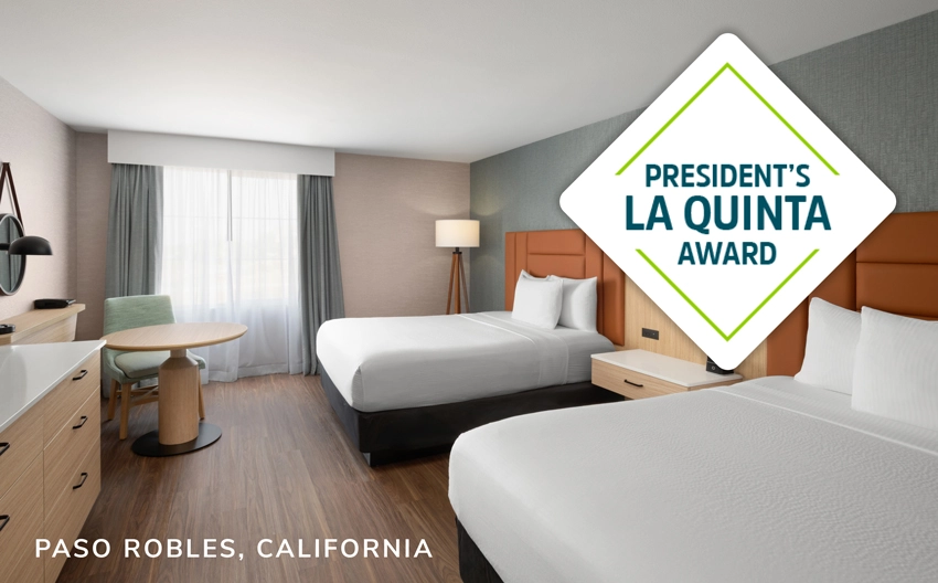 Pacific Inns Properties Earn 2025 Presidents La Quinta Award Paso Robles California